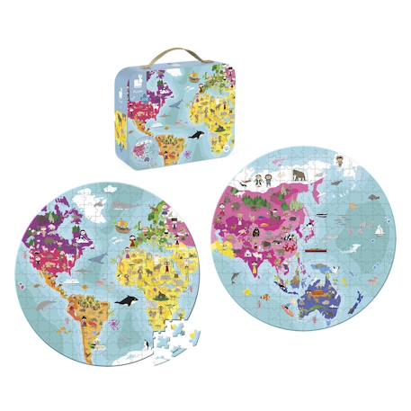 Puzzle planète bleue 208 pcs Bleu 4 - vertbaudet enfant 