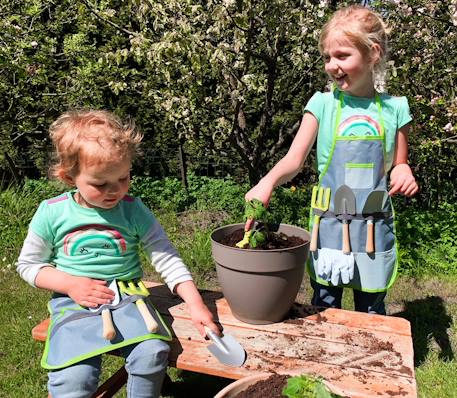 Tablier avec outils de jardin Beige 5 - vertbaudet enfant 