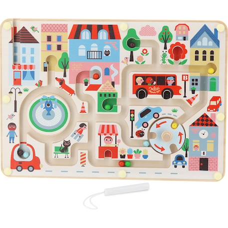 Labyrinthe magnétique ma petite ville Beige 1 - vertbaudet enfant 