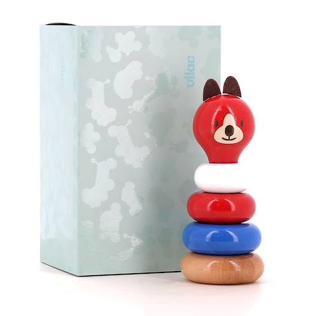 Empilable lucien le chien Rouge 3 - vertbaudet enfant 