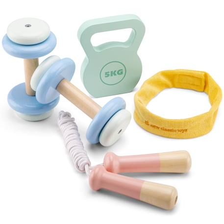 Set de fitness en bois Blanc 1 - vertbaudet enfant 