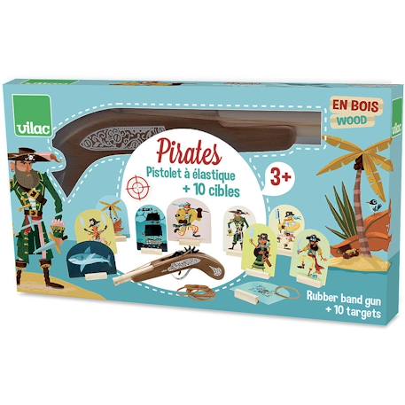 Jeu de pistolet à élastiques pirates Bleu 4 - vertbaudet enfant 