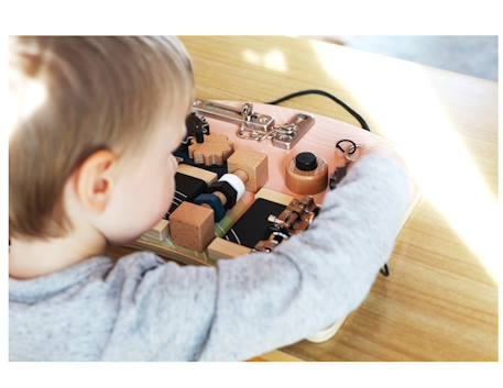 Planche motricité serrures rotation Beige 4 - vertbaudet enfant 