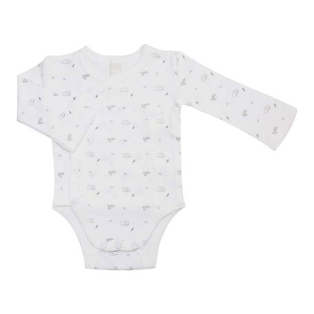 Body bébé motif renard Blanc 1 - vertbaudet enfant 