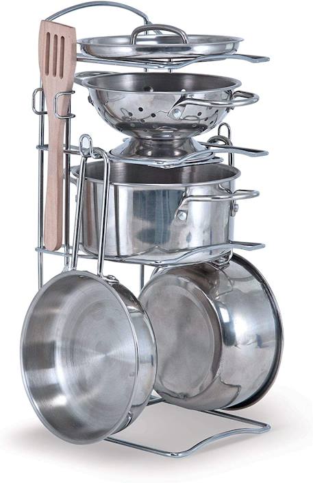 Assortiment poêlons et casseroles Gris 1 - vertbaudet enfant 