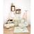 Lot bonnet et moufles bébé en coton - botanica Blanc/rose+Vert 4 - vertbaudet enfant 