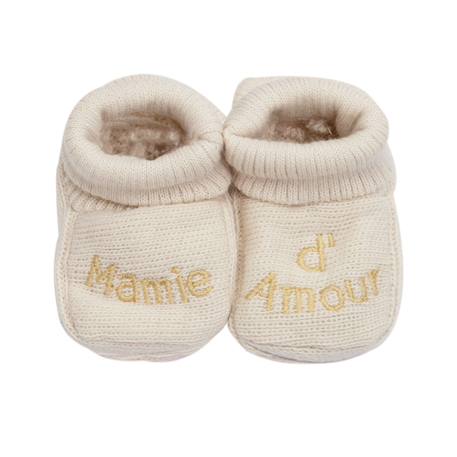 Chaussons bébé Blanc+Gris+Sable 5 - vertbaudet enfant 