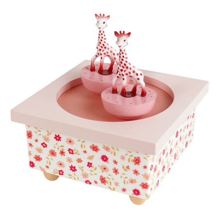 Boite à musique sophie la girafe Rose 2 - vertbaudet enfant 