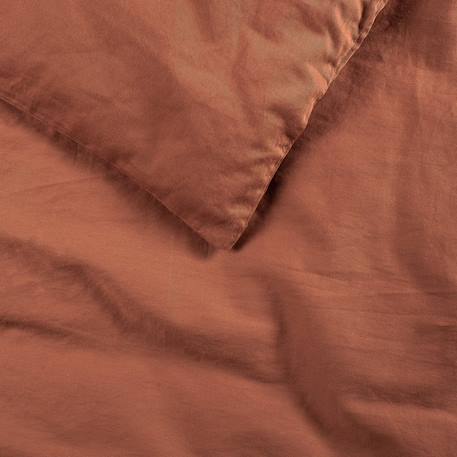 Housse de couette 1 personne pur coton bio Blanc+Bleu nuit+Ecru+Eucalyptus+Gris tourterelle+Rose nude+Terracotta 39 - vertbaudet enfant 
