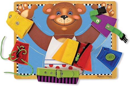 Apprendre, boutonner, lacer, fermer Bleu 2 - vertbaudet enfant 