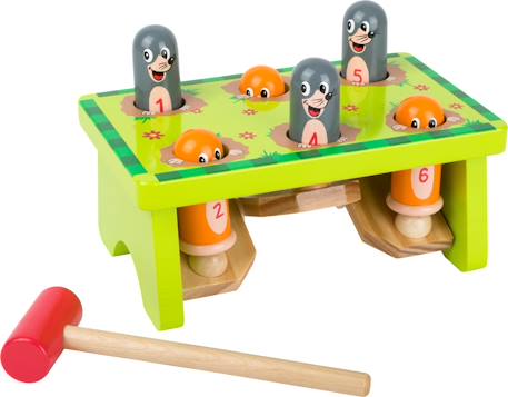 Jeu à marteler chasse à la taupe Vert 2 - vertbaudet enfant 