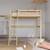Lit mezzanine 2 places bois massif aaron Blanc+Bois 12 - vertbaudet enfant 