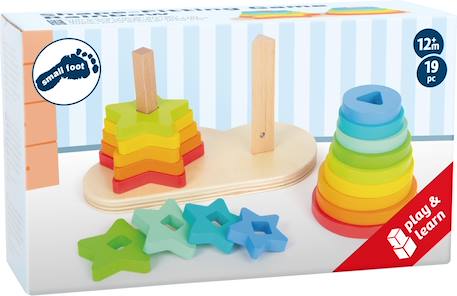 Jeu à encastrer arc-en-ciel Beige 5 - vertbaudet enfant 