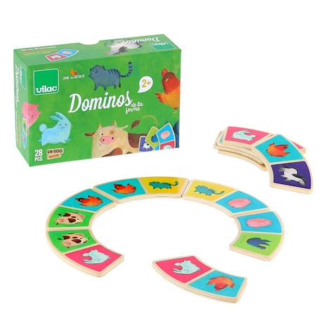 Dominos a la ferme Vert 2 - vertbaudet enfant 