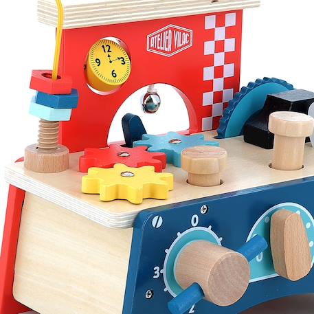 Établi d'éveil multi-activités Rouge 4 - vertbaudet enfant 