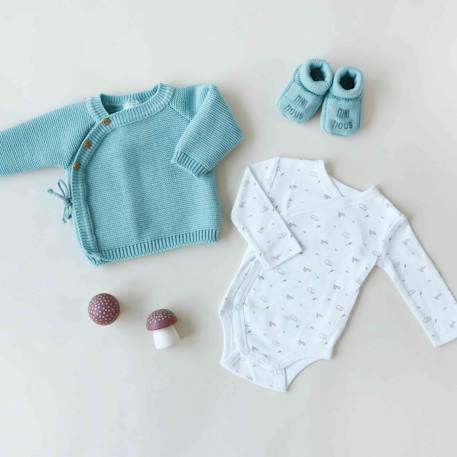 Body bébé motif renard Blanc 2 - vertbaudet enfant 