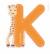 Lettre k sophie la girafe Orange 1 - vertbaudet enfant 