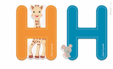 Lettre h sophie la girafe Orange 2 - vertbaudet enfant 