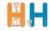 Lettre h sophie la girafe Orange 2 - vertbaudet enfant 
