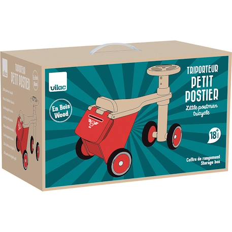 Triporteur petit postier Rouge 6 - vertbaudet enfant 