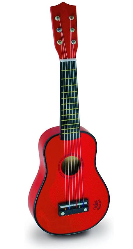 Guitare en bois pour enfant Rouge 1 - vertbaudet enfant 