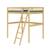 Lit mezzanine 2 places bois massif aaron Blanc+Bois 8 - vertbaudet enfant 