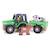 Tracteur avec remorque et animaux Vert 4 - vertbaudet enfant 