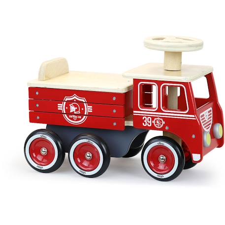 Porteur camion de pompier Rouge 3 - vertbaudet enfant 