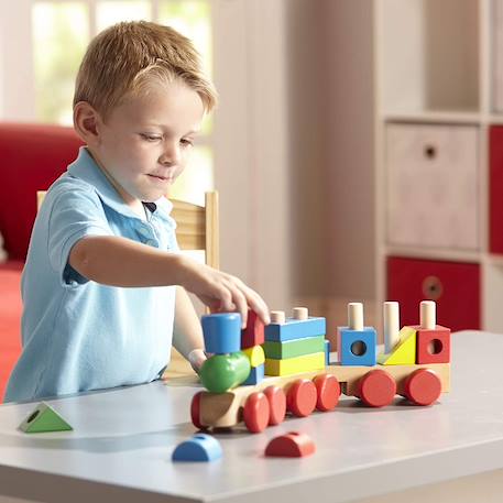 Train en bois Bleu 2 - vertbaudet enfant 