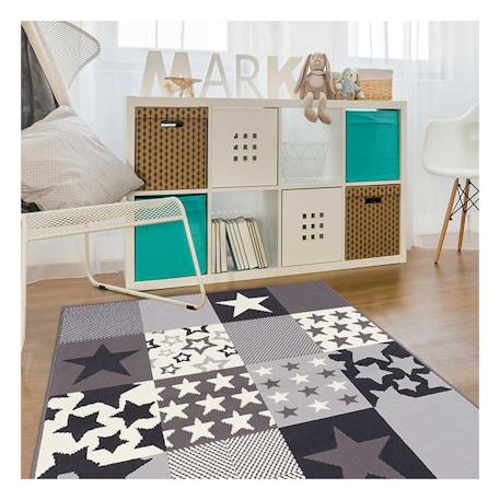 Tapis enfant tissé lyn1 caretoile Crème 4 - vertbaudet enfant 