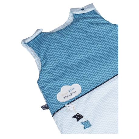 Gigoteuse bébé ouatinee en coton - lazare Blanc/bleu+Bleu foncé/bleu 6 - vertbaudet enfant 