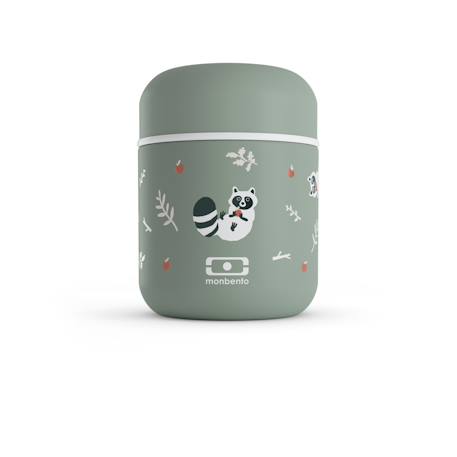 Lunch box isotherme enfant 280ml capsule Bleu dino+Cannelle fox+Rose birds+Vert raccoon 17 - vertbaudet enfant 