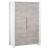 Armoire bébé 2 portes - loft Blanc+Gris/blanc 5 - vertbaudet enfant 