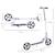 Trottinette patinette pliable enfant - hauteur guidon réglable - système de freinage arrière - acier Blanc 3 - vertbaudet enfant 