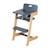 Chaise haute évolutive en bambou fsc® avec plateau repas nature up Anthracite - naturel+Blanc - naturel+Bois naturel 1 - vertbaudet enfant 