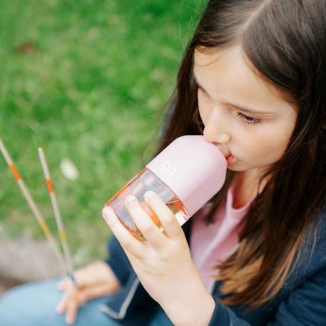 Bouteille enfant en tritan™ 330ml positive s Bleu+Bleu dino+Bleu wolf+Cannelle fox+Rose+Rose birds+Vert forest+Vert raccoon 16 - vertbaudet enfant 