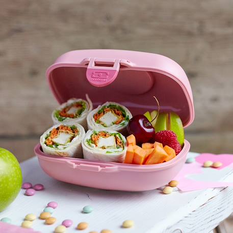 Boite à goûter enfant 600ml gram Blanc/rose+Bleu capy+Bleu dino+Bleu infinity+Bleu wolf+Cannelle fox+Rose birds+Rose blush+Rose moka+Rose papercut+Vert forest+Vert natural+Vert raccoon 43 - vertbaudet enfant 
