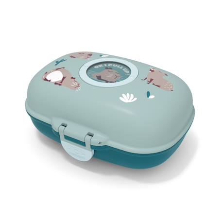 Boite à goûter enfant 600ml gram Blanc/rose+Bleu capy+Bleu dino+Bleu infinity+Bleu wolf+Cannelle fox+Rose birds+Rose blush+Rose moka+Rose papercut+Vert forest+Vert natural+Vert raccoon 7 - vertbaudet enfant 