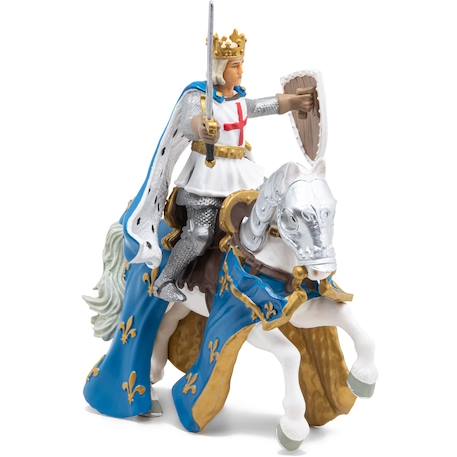 Figurine saint louis et son cheval Bleu 2 - vertbaudet enfant 