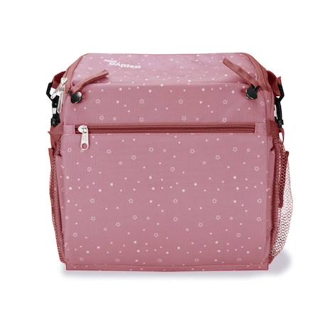 Chaise haute de voyage - sac hummus étoiles Gris+Rose 8 - vertbaudet enfant 