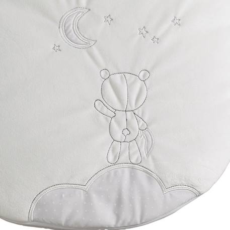 Gigoteuse bébé brodée en coton - celeste Blanc/gris+Gris/blanc 2 - vertbaudet enfant 