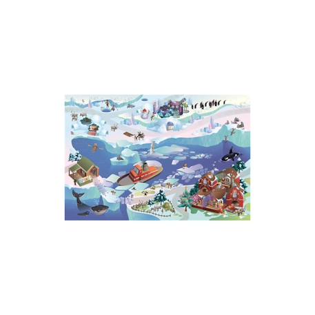 Tapis enfant tissé banquise Bleu 4 - vertbaudet enfant 