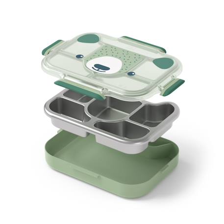 Lunch box plateau pique-nique 950ml wonder Vert bear 3 - vertbaudet enfant 