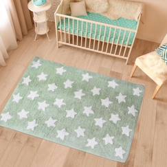 Linge de maison et décoration-Décoration-Tapis enfant fait main en coton bio etoile