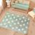Tapis enfant fait main en coton bio etoile Vert 1 - vertbaudet enfant 