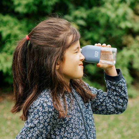 Bouteille enfant en tritan™ 330ml positive s Bleu+Bleu dino+Bleu wolf+Cannelle fox+Rose+Rose birds+Vert forest+Vert raccoon 3 - vertbaudet enfant 