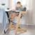 Chaise haute évolutive en bambou fsc® avec plateau repas nature up Anthracite - naturel+Blanc - naturel+Bois naturel 2 - vertbaudet enfant 