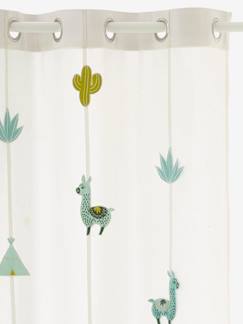 Linge de maison et décoration-Décoration-Rideau-Rideau guirlande à œillets tamisant Cactus