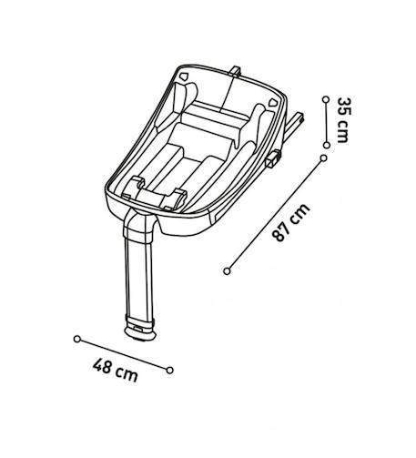 Base numantix isofix Noir 4 - vertbaudet enfant 
