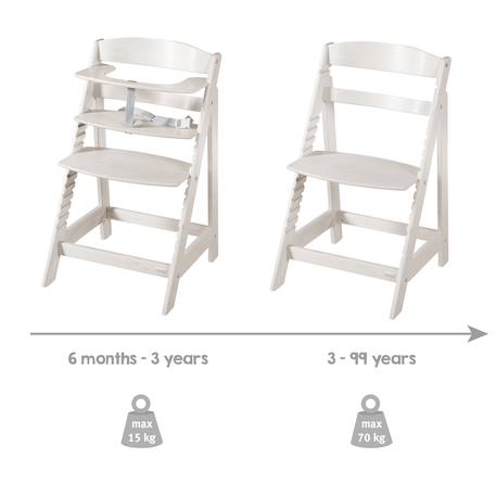 Chaise haute évolutive en bois sit up flex - utilisable jusqu'à la chaise d'adolescent Anthracite+Beige délavé+Blanc+Bois naturel+Cachemire / beige+Gris+Marron+Noir 11 - vertbaudet enfant 